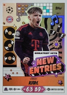 2026/27 Match Attax UCC #GH07 Lennart Karl - NEW ENTRIES [FC Bayern München]