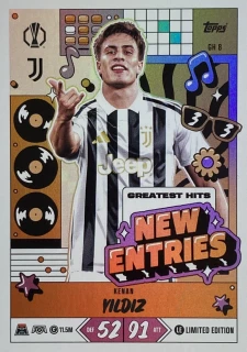 2026/27 Match Attax UCC #GH08 Kenan Yildiz - NEW ENTRIES [Juventus]