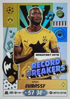 2026/27 Match Attax UCC #GH11 Serhou Guirassy - RECORD BREAKERS [Borussia Dortmund]