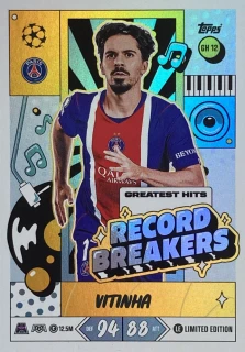 2026/27 Match Attax UCC #GH12 Vitinha - RECORD BREAKERS [Paris Saint-Germain]