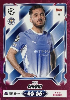 2026/27 Match Attax UCC #036 Rayan Cherki - PINK [Manchester City]