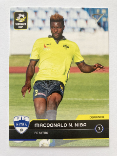 2017/18 Futbalové Slovensko #S101 Macdonald N. Niba