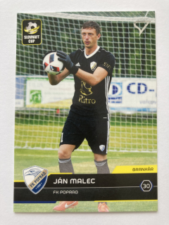 2017/18 Futbalové Slovensko #S115 Ján Malec