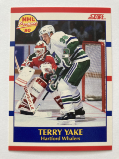 1990 SCORE Canadian #419 Terry Yake - PROSPECT '90