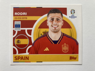 2024 EURO Stickers #ESP 13 Rodri
