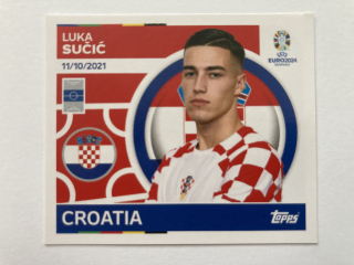2024 EURO Stickers #CRO 17 Luka Sučić