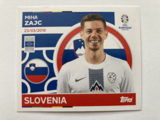 2024 EURO Stickers #SVN 13 Miha Zajc