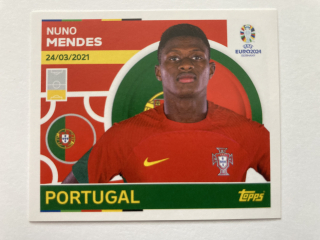 2024 EURO Stickers #POR 10 Nuno Mendes