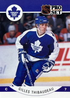 1990-91 ProSet #290 Gilles Thibaudeau