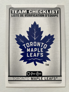 2021-22 O-Pee-Chee #577 Toronto Maple Leafs - TEAM CHECKLIST