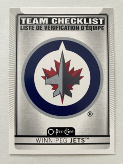 2021-22 O-Pee-Chee #581 Winnipeg Jets - TEAM CHECKLIST