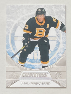 2021-22 UD Credentials #020 Brad Marchand