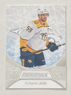 2021-22 UD Credentials #036 Roman Josi