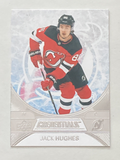 2021-22 UD Credentials #040 Jack Hughes