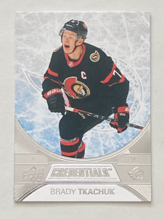 2021-22 UD Credentials #046 Brady Tkachuk