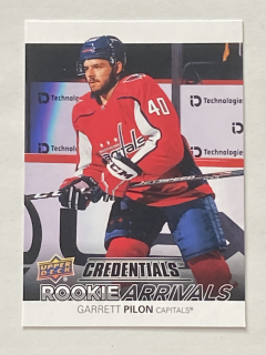 2021-22 UD Credentials #RA-25 Garrett Pilon - ROOKIE ARRIVALS