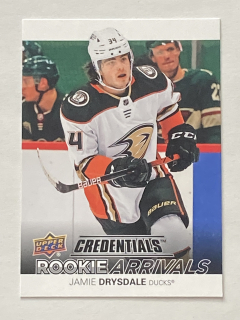 2021-22 UD Credentials #RA-17 Jamie Drysdale - ROOKIE ARRIVALS