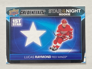 2021-22 UD Credentials #1SR-1 Lucas Raymond - STAR OF THE NIGHT ROOKIE