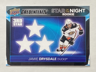 2021-22 UD Credentials #3SR-1 Jamie Drysdale - STAR OF THE NIGHT ROOKIE