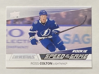 2021-22 UD Credentials #SGR18 Ross Colton - SPEED OF THE GAME ROOKIE