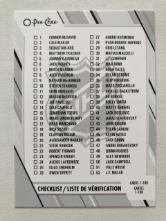 2023-24 O-Pee-Chee #100 - CHECKLIST 1-100