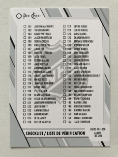 2023-24 O-Pee-Chee #200 CHECKLIST 101-200