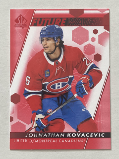 2022-23 SP Authentic #168 Jonathan Kovacevic - FUTURE WATCH RED