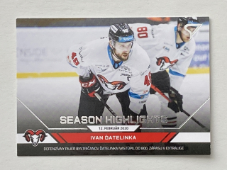 2020/21 Tipos Extraliga #HL14 Ivan Ďatelinka - 2019/20 SEASON HIGHLIGHTS