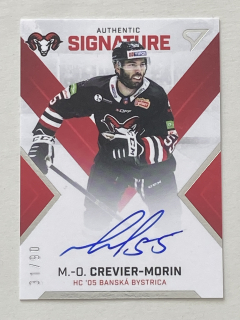 2021/22 Tipos Extraliga #SL1-MC Marc-Oliver Crevier-Morin - AUTHENTIC SIGNATURE lvl1 /90