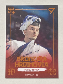 2022 Hokejové Slovensko #BH-03 Matej Tomek - BRONZOVÍ HRDINOVIA