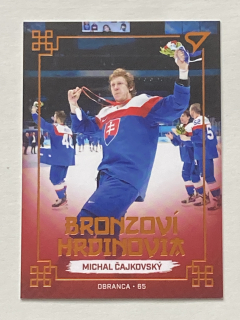 2022 Hokejové Slovensko #BH-04 Michal Čajkovský - BRONZOVÍ HRDINOVIA