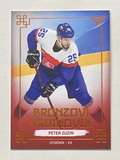 2022 Hokejové Slovensko #BH-25 Peter Zuzin - BRONZOVÍ HRDINOVIA
