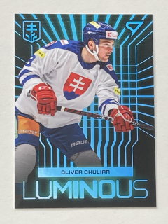 2024 Hokejové Slovensko BLUE #LS-20 Oliver Okuliar - LUMINOUS