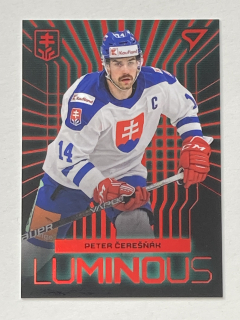 2024 Hokejové Slovensko RED #LS-03 Peter Čerešňák - LUMINOUS