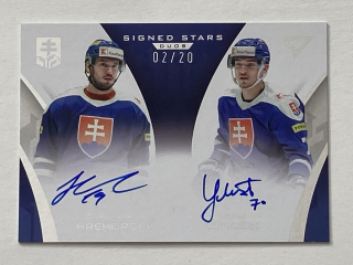 2024 Hokejové Slovensko #DU-HL Patrik Hrehorčák & Adam Lukošík - SIGNED STARS DUOS /20