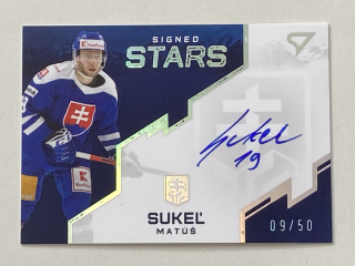 2022 Hokejové Slovensko #SS-MS Matúš Sukeľ - SIGNED STARS /50