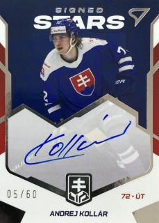 2023 Hokejové Slovensko #SS-AK Andrej Kollár - SIGNED STARS /60