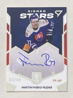 2023 Hokejové Slovensko #SS-MF Martin Faško-Rudáš - SIGNED STARS /60