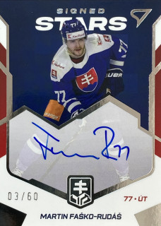 2023 Hokejové Slovensko #SS-MF Martin Faško-Rudáš - SIGNED STARS /60