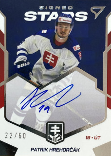 2023 Hokejové Slovensko #SS-PH Patrik Hrehorčák - SIGNED STARS /60