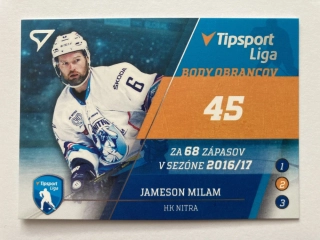 2017-18 Tipsport liga #S14 Jameson Milam - LÍDRI ŠTATISTÍK
