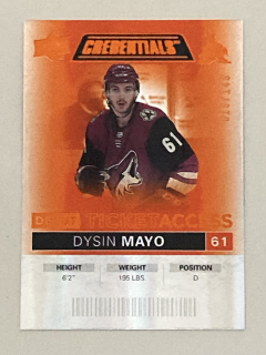 2021-22 UD Credentials #065 Dysin Mayo - DEBUT TICKET ACCESS /149