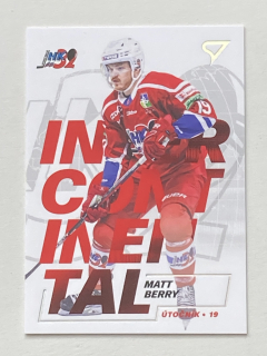 2023/24 Tipos Extraliga #IC-27 Matt Berry - INTERCONTINENTAL