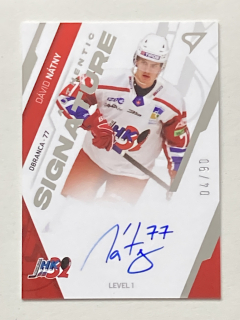 2023/24 Tipos Extraliga #SL1-DN Dávid Nátny - AUTHENTIC SIGNATURE lvl1 /90