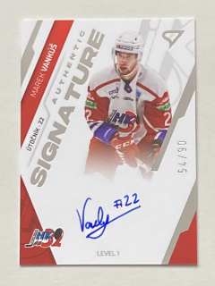 2023/24 Tipos Extraliga #SL1-MV Marek Vankúš - AUTHENTIC SIGNATURE lvl1 /90