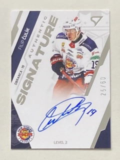 2023/24 Tipos Extraliga #SL2-FC Filip Čulík - AUTHENTIC SIGNATURE lvl2 /60