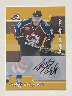 2001-02 ITG Be A Player #114 Steven Reinprecht - 2002 SIGNATURE SERIES - GOLD