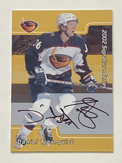 2001-02 ITG Be A Player #202 Daniel Tjarnqvist - 2002 SIGNATURE SERIES - GOLD
