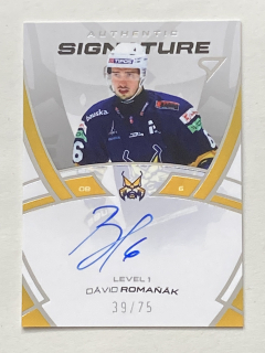 2024/25 Tipos Extraliga #SL1-DR Dávid Romaňák - AUTHENTIC SIGNATURE lvl1 /75