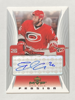 2003-04 UD MVP #PS-EC Erik Cole - PROSIGN